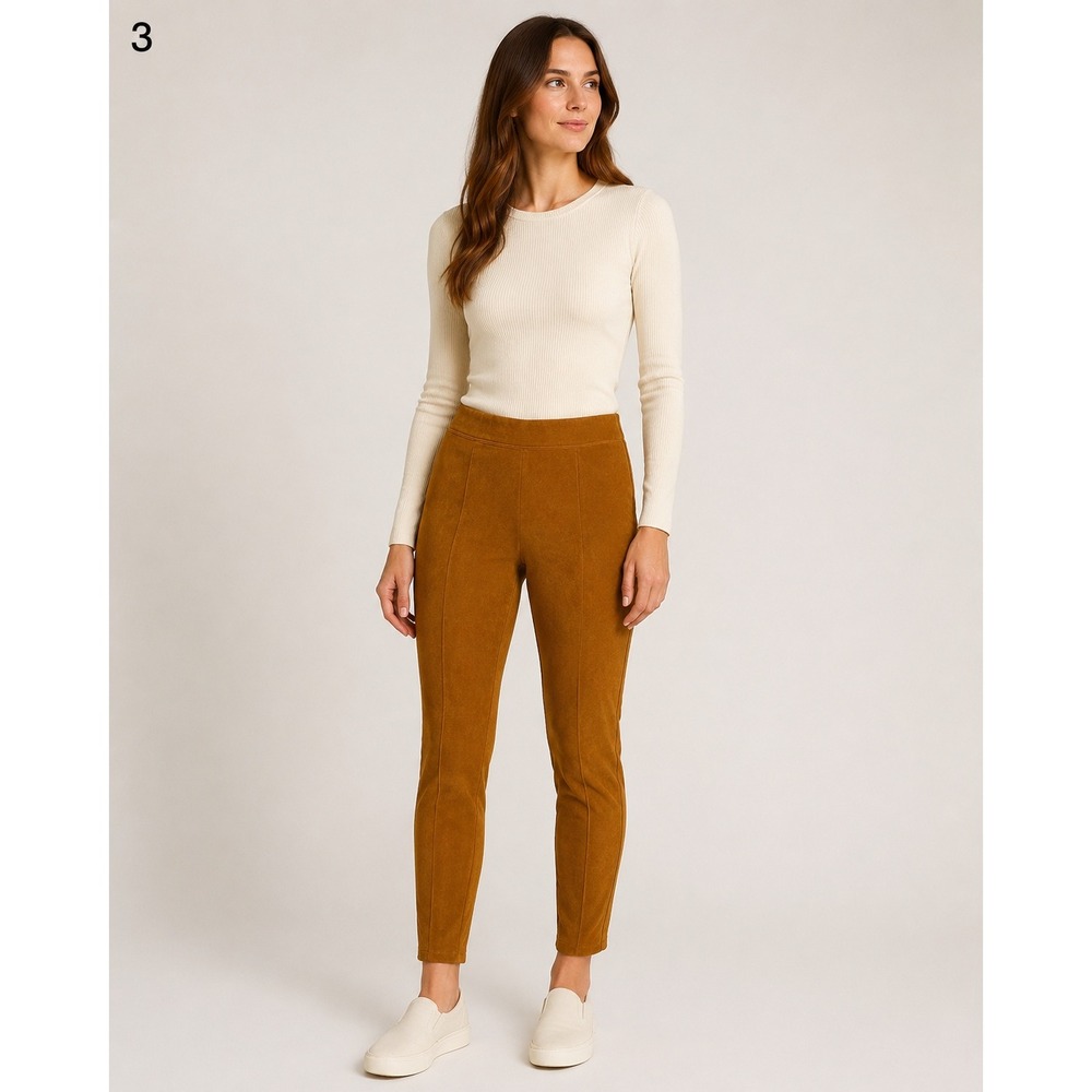 Old Navy Stevie Ponte Jeggings Womens M Tall Caramel‎ Brown Pull On Stretch